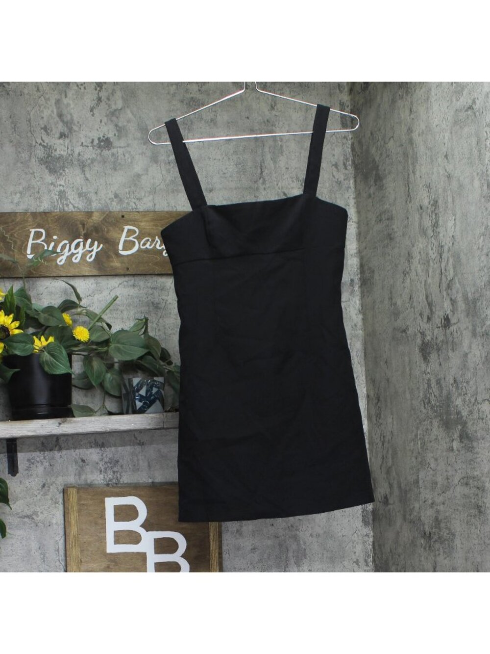 NEW Aqua Womens Mini Fit Flare Sheath Dress Black S